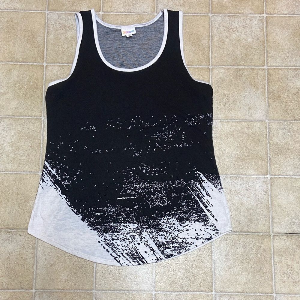 LuLaRoe Black and White Tank Top Size Medium M